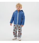 T-POMPIERS: Waterproof pants with fleece lining and fire truck print