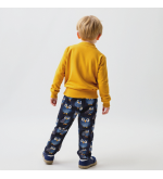 T-UIL : Pantalon imperméable avec doublure en polaire et imprimé de hiboux