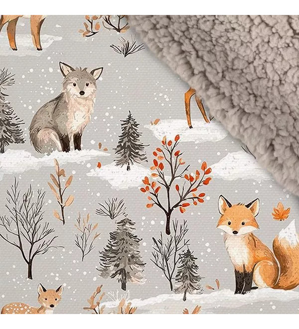 W-FOXY: Winterbroeken Kinderen | Pluche Voering & Bosdieren Print