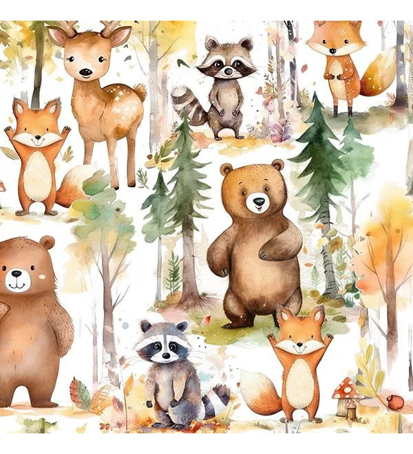 W-KYOOT: Functional Winter Pants with Fleece Lining and Forest Print