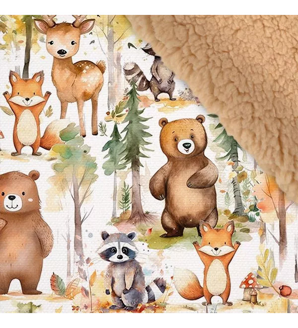 W-KYOOT: Funktionelle Winterhose mit Fleece-Futter und Waldmuster