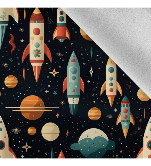 T-RAKET: Waterproof Pants with Colorful Space Rockets