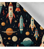 T-RAKET: Waterproof Pants with Colorful Space Rockets