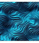 ONDA : Short de bain à séchage rapide avec imprimé 3D moderne bleu