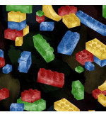 T-CLEVER: Waterproof pants with fleece lining and colorful block print